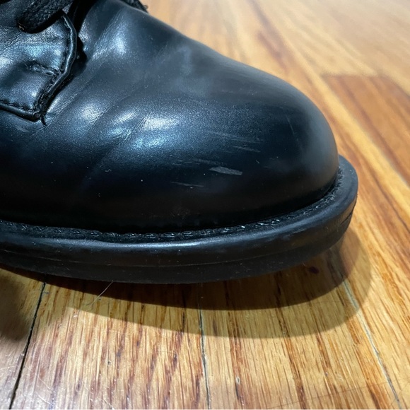 LOFT lace up black leather boots - Picture 4 of 5